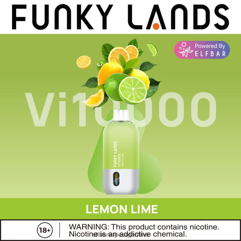 ELFBAR Funky Lands desechables vape vi10000 bocanadas - Elf Bar Vape Mercado Libre 82ZNX466 Lima Limon